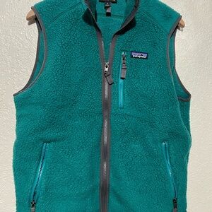 Patagonia Teal Fleece Vest size M